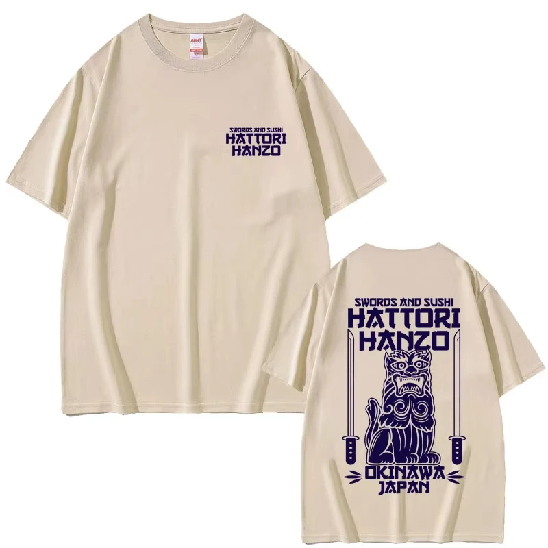 hattori-hanzo-red-swords-and-sushi-kill-bill-okinawa-japan-tarantino-t-shirt-men-women-casual-cotton-vintage-short-sleeve-tshirt