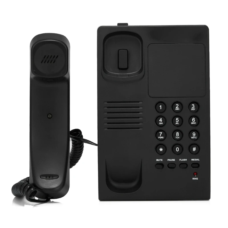 Desktop Phone B17 Home and Hotel Landline Phone Wall Mountable Telephone