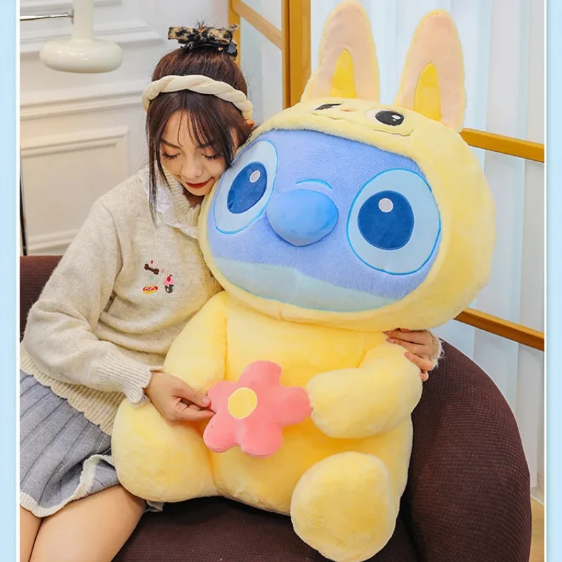 86cm Big Size Disney Kawaii Crossdressing Fruit Stitch Stuffed Soft Plushies Cartoon Lost Doll for New Women Birthday Gift