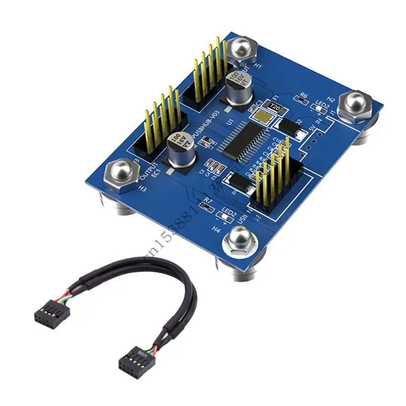 

594F 1 to 2 USB 2.0 9Pin Converter Adapter Double Channel Stability