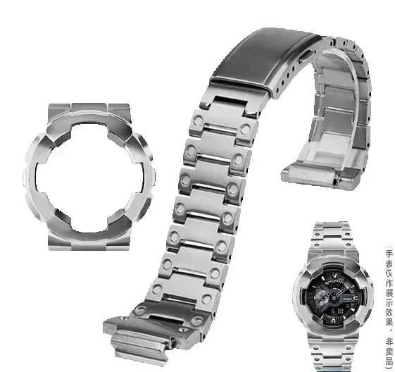 

Replacement Stainless steel strap bezel Protective case for GA110 GA140 GD100 GLS120 GAX110 GA700 GA735 GA2100