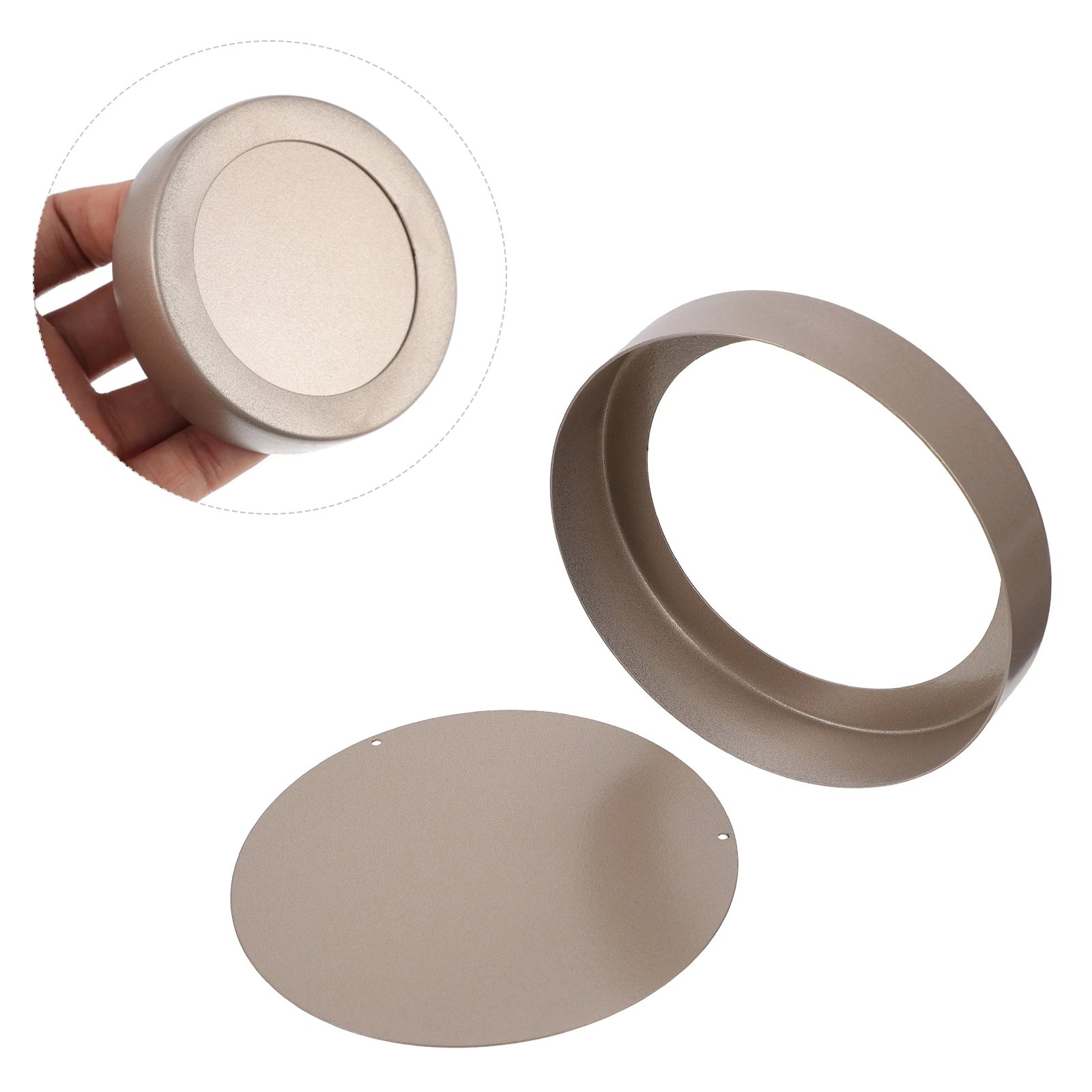 

1 Set Baking Pan Egg Tart Mold Reusable Removable Bottom Non-Stick Metal Tartlet Mold Quick Release Compact Lightweight Round