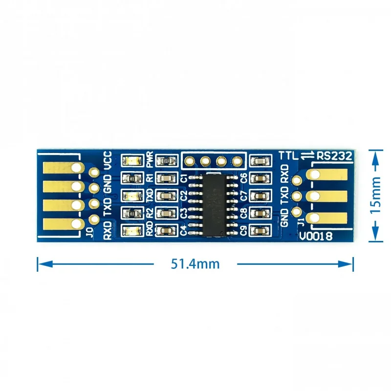 

RS232 SP3232 TTLTurnRS232Module RS232TurnTTL Flashing Serial Port Module Gold-Plated Board