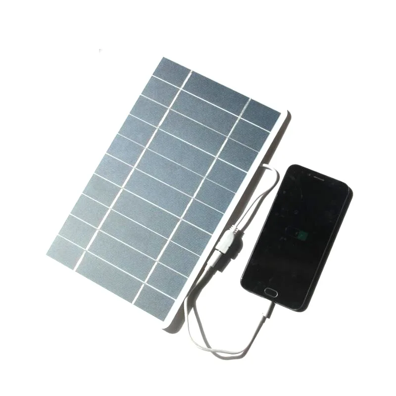 

D2 20W Solar Panel 5V USB Solar Power Bank Waterproof Portable Solar Cell Phone Power Bank Charger For Camping Hiking Fishing