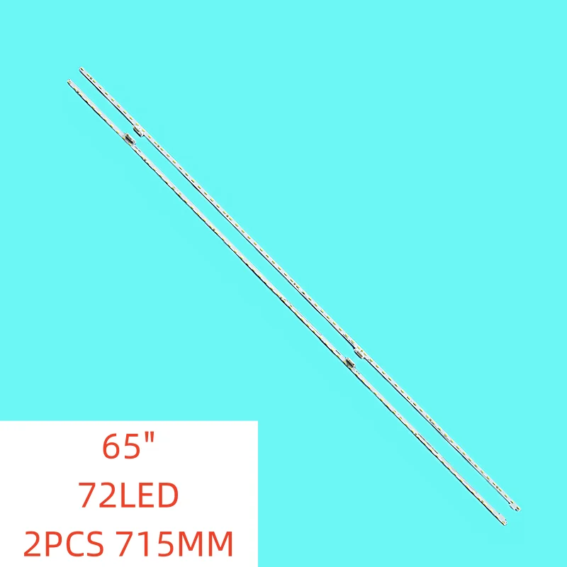 

2PCS/SET 72lamps New LED Backlight for SONY KD-65X8500D KD-65XD8505 KD-65XD8577 KD-65XD8599 V650QWME01 V650QWME02