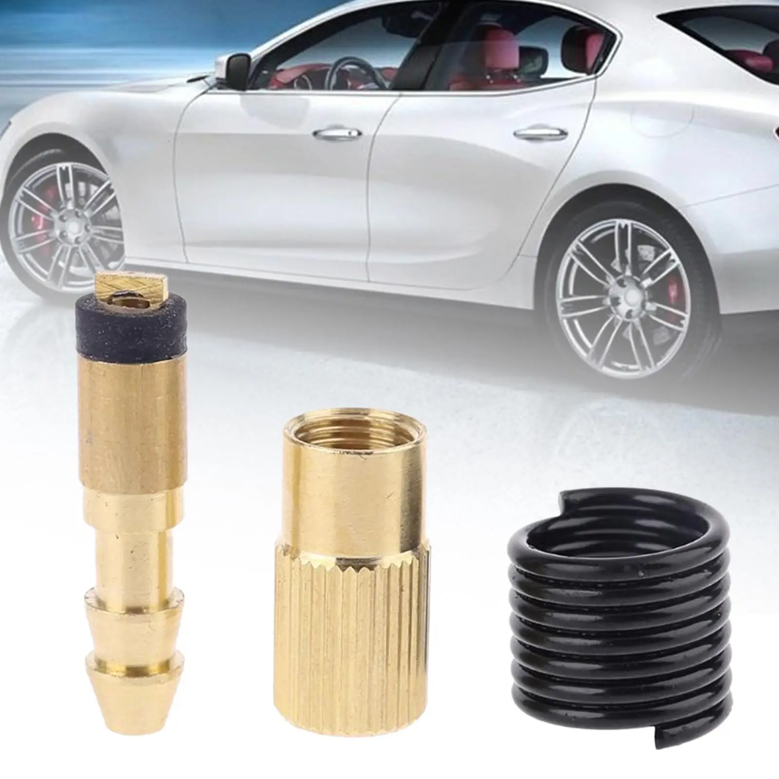 

5xCar Tire Inflatable Adapter Car Inflatable Connector Car Tire Air Pump Nozzle Replacement