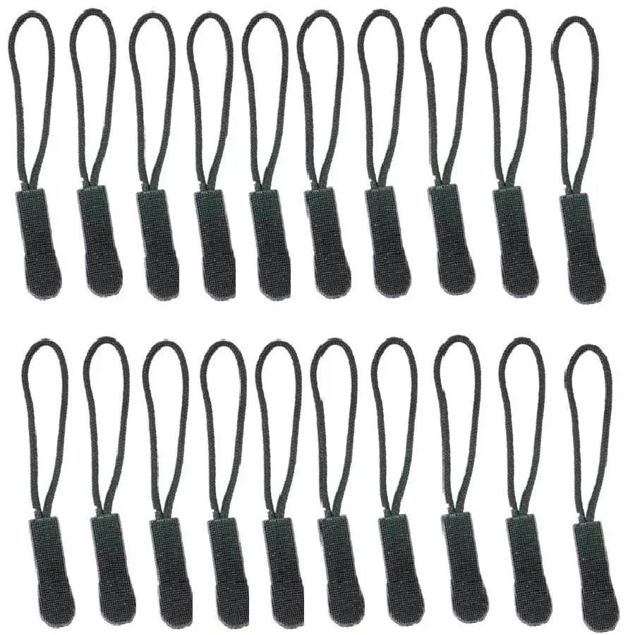 

20Pcs Replacement Zipper Pulls Cord Extender for Backpacksjackets Luggage Purses Handbags