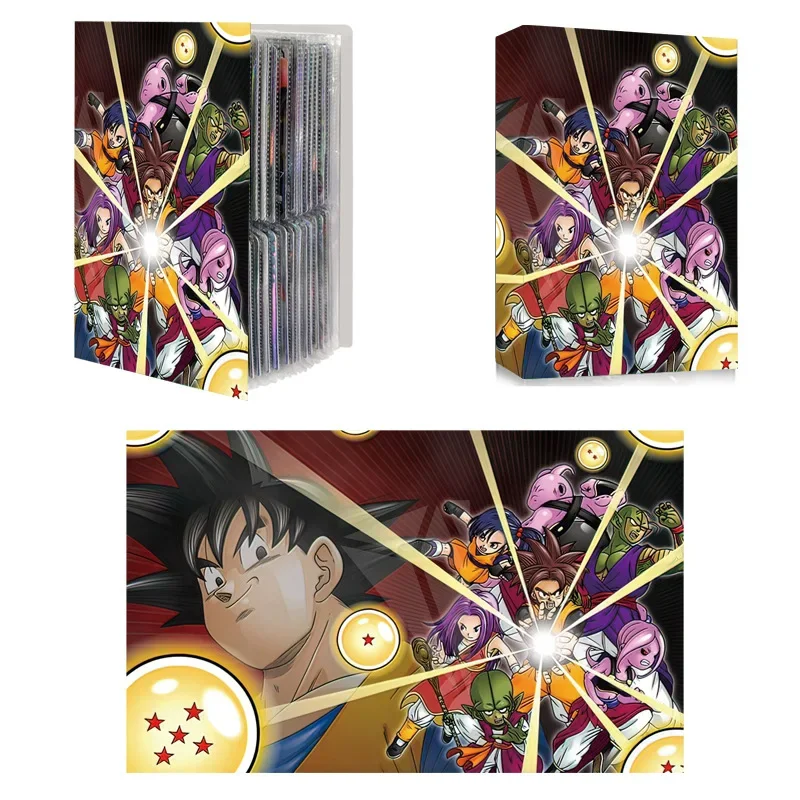 Dragon Ball 240Pcs Cards Folder Album Goku Vegeta Super Sayajins Anime Map Letter Holder Binder Hd Action Notebook Album Book