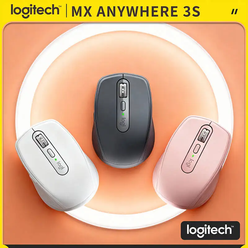 

Logitech MX Anywhere 3S Productivity Mouse - 8000 DPI, MagSpeed Scroll, Silent Click, USB-C Fast Charge for Campus Task