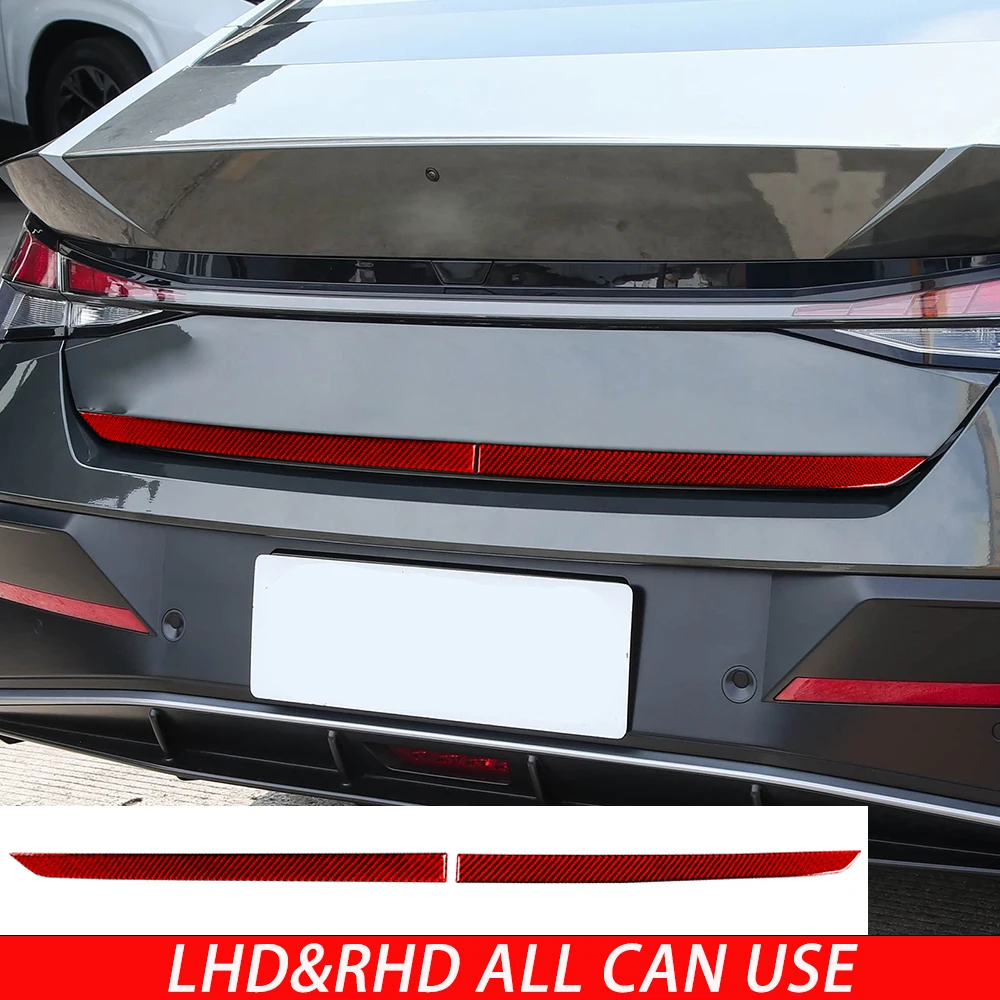 For Hyundai Elantra/I30 Sedan CN7 N 2021-2026 Carbon Fiber Trunk Decal Car Accessorie Modification Decoration Gift Sticker