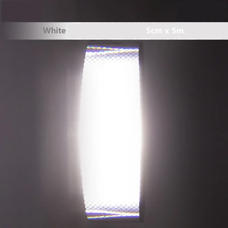 5cmx3m Diamond Grade Car Reflective Sticker,DIY Anti-collision Reflective Adhesive Tape, Body Decoration Ccratch Cover Sticker