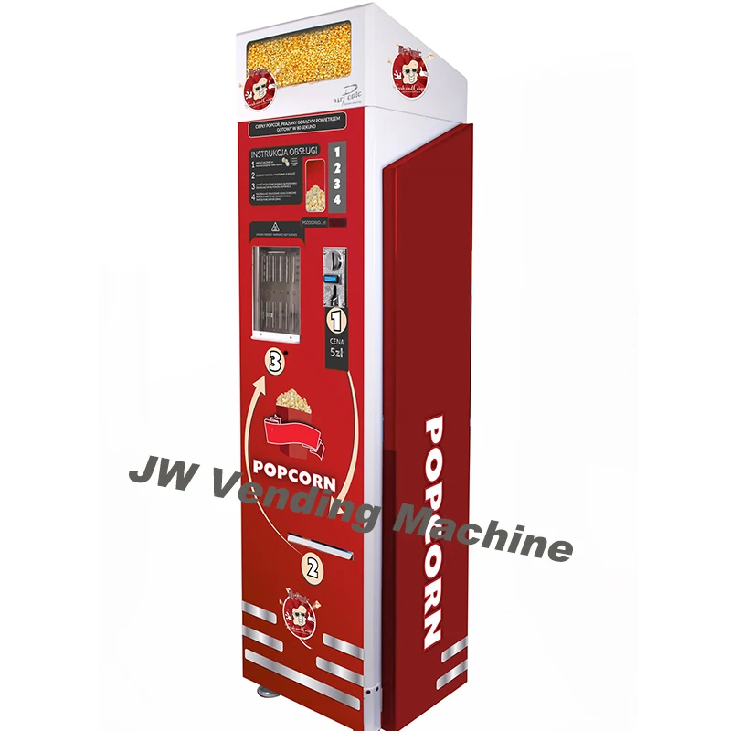 Commercial Popcorn Vending Machine Full Automatic Intelligent Sales in European Countries Automatic Multi Flavoure Popcorn Mach
