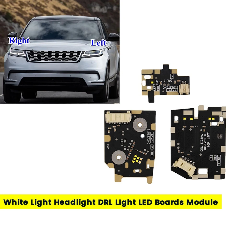 White Light Headlight DRL LIght LED Boards Module for Range Velar 2018-2021 LED Angel Eye Chip B101272-C Left