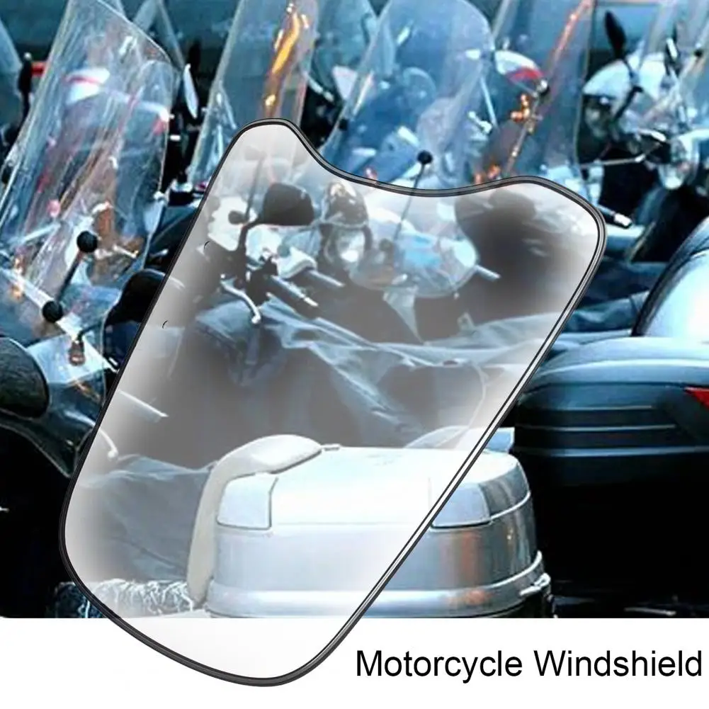 Scratch-resistant Solid Heighten Motorcycle Front Windshield for Moped