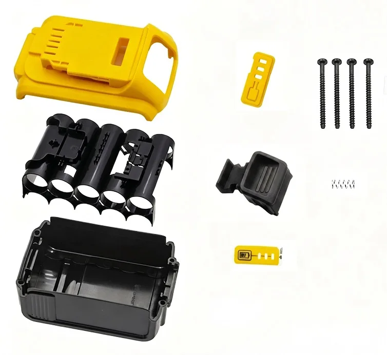 Plastic Lithium Battery Shell Protection Board Replacement Shell Battery Case Kit for DeWalts/20V/DCB201/DCB203 DCB204 DCB200