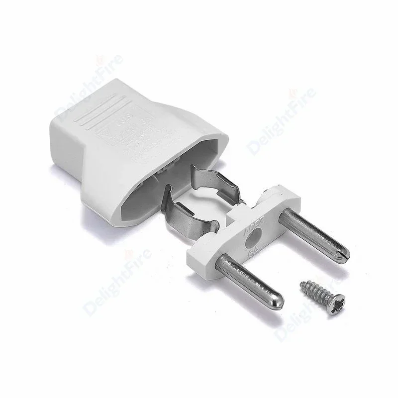 EU Plug Adapter US To EU Travel Plug Adapter American To European Socket Converter Type C 4.0mm Euro Electrical Outlets