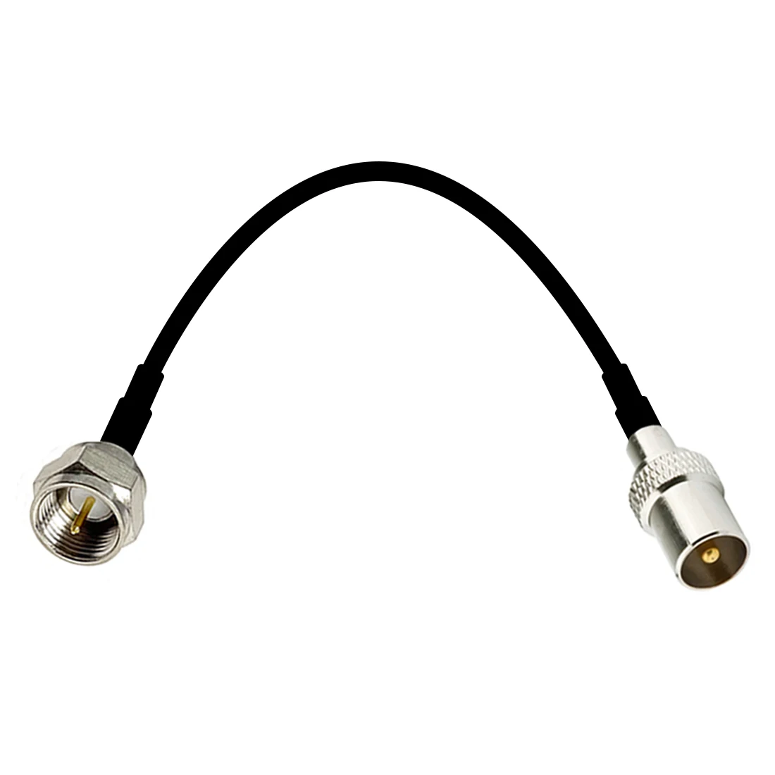 Rg174 Kabel Iec Pal Dvb-T Tv Naar F Mannelijke Stekker & Vrouwelijke Jack Rf Jumper Pigtail Adapter 15Cm