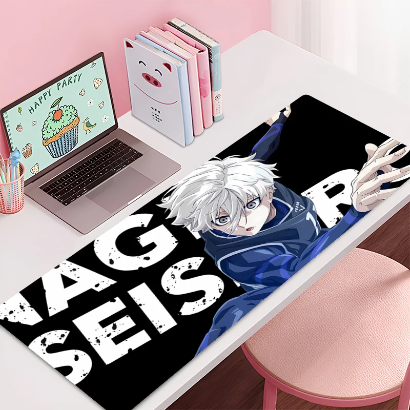 Gaming Mouse Pad BLUE LOCK Accessories Office Gamer Keyboard Desk Mat Non-Slip Laptop ground mat Large PC carpet Anime Mousepad