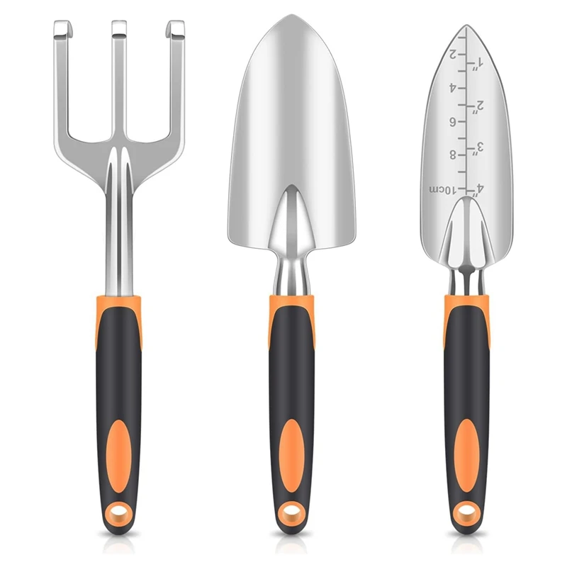 Garden Tool Set, Heavy Duty And Lightweight Aluminium Alloy Tools With Non-Slip Ergonomic Handle, Gardening Hand Tools