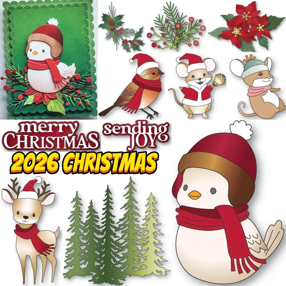 Merry Christmas Timeless Script Metal Cutting Dies For DIY Scrapbooking Crafts Maker Photo Album Template Handmade Decoration