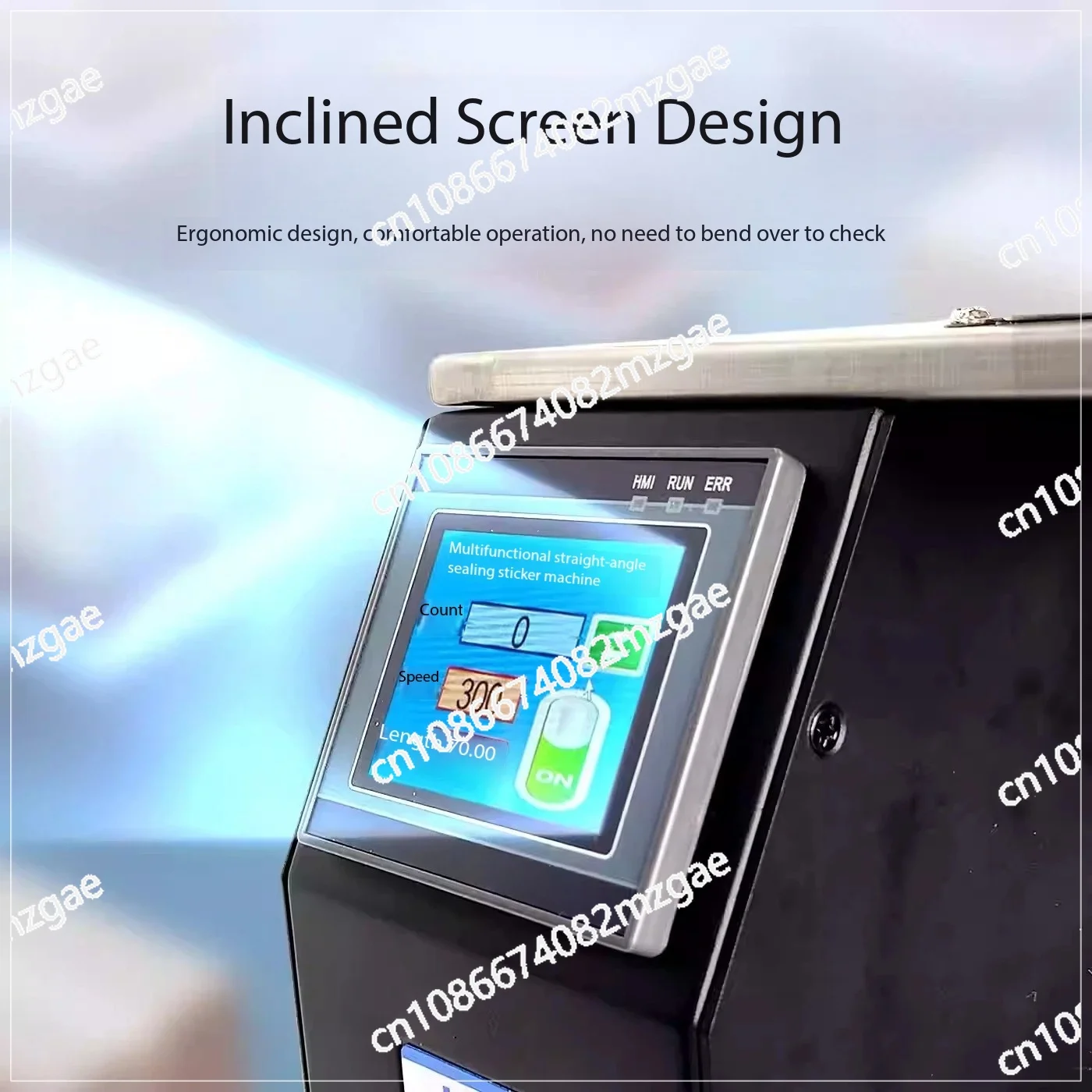 Right-Angle Semi-Automatic Labeling Machine - Compact Tamper-Evident Seal Applicator for Folded Gift and Medicine Boxes