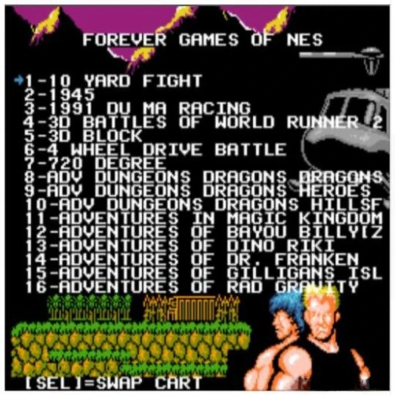 The Latest DUO GAMES OF 852 in 1 (405+447) Game Cartridge for FC Video Console Total 852 Games 1024MBit Flash Chip in Use
