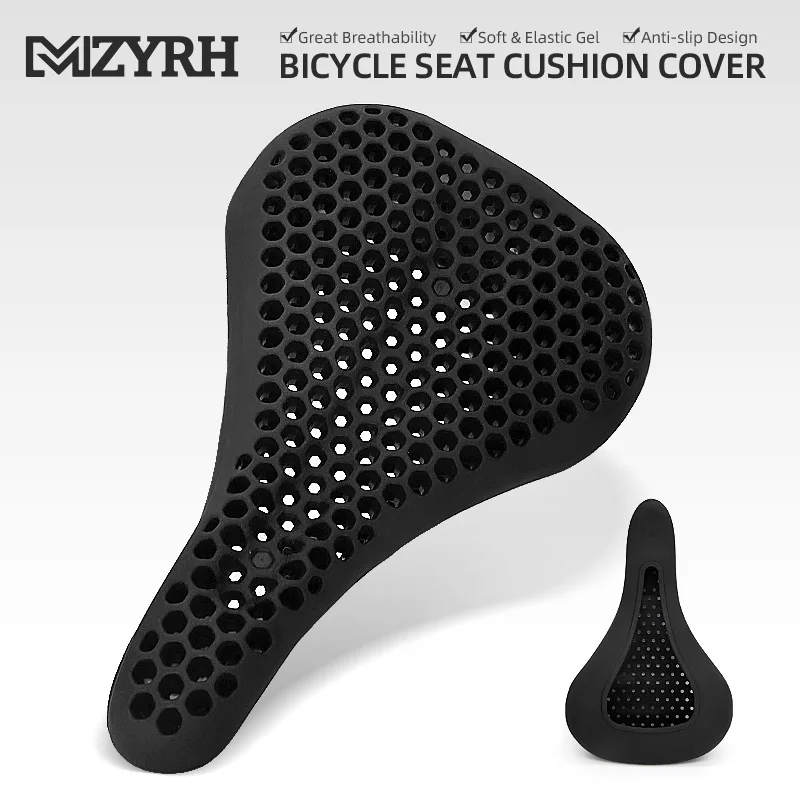 Mountain Bike Seat Cover Breathable Super Soft Rubber Bicycle Seat Cushion Bike Seat Bicycle Accessories