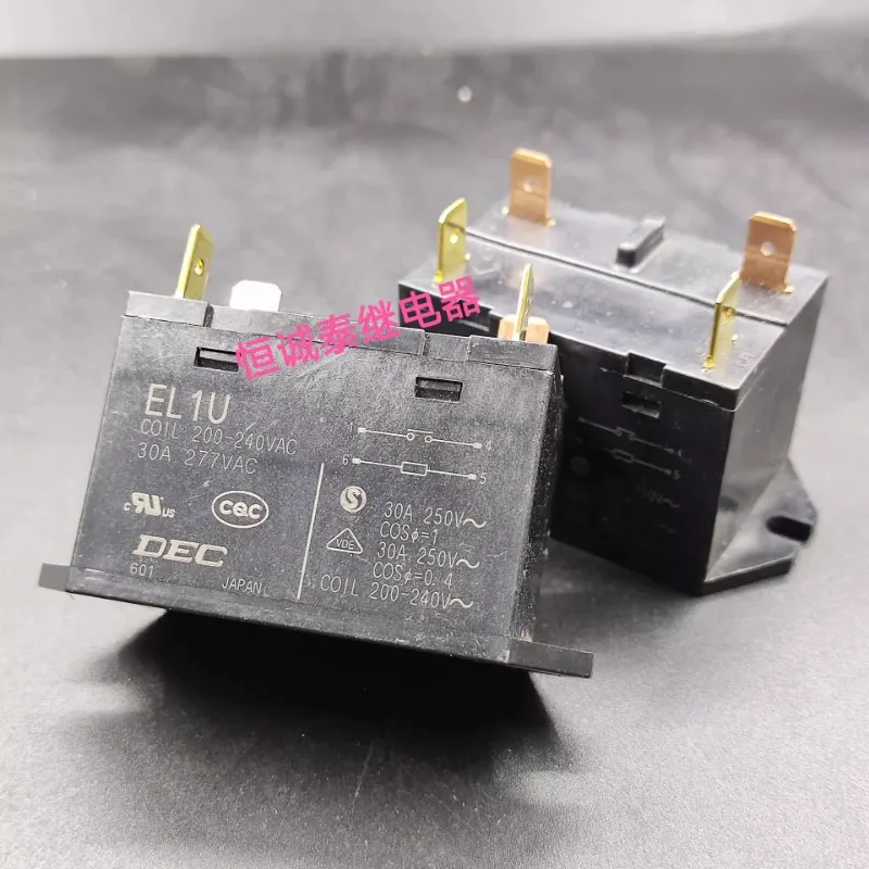 

（Brand New Original）1pcs/lot 100% original genuine relay:EL1U 200-240VAC 30A 277VAC High power relay