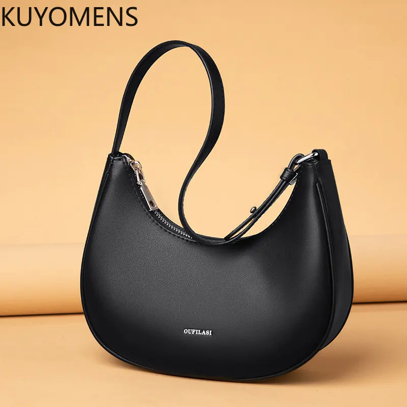 Women Soft Cow Leather Handbags Fashion Luxury Women Shoulder bag High Quality Cowhide Female Messenger Bag Casual Tote bag