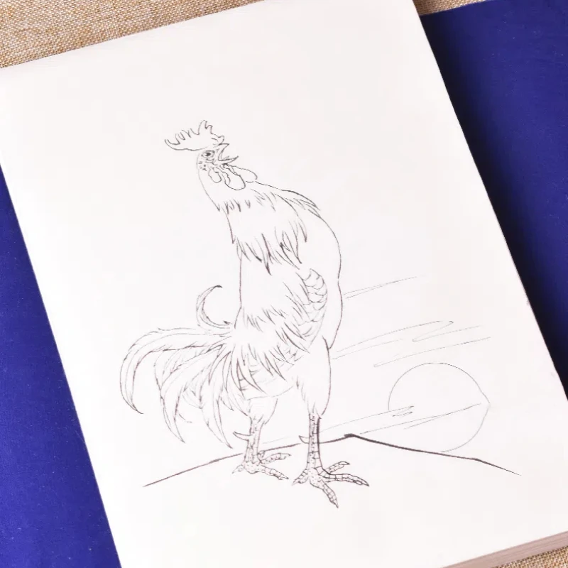 Professional Line Drawing Practice Manuscript Special Ripe Xuan Paper Chinese Painting Coloring Line Draft Beginnner Art Supply