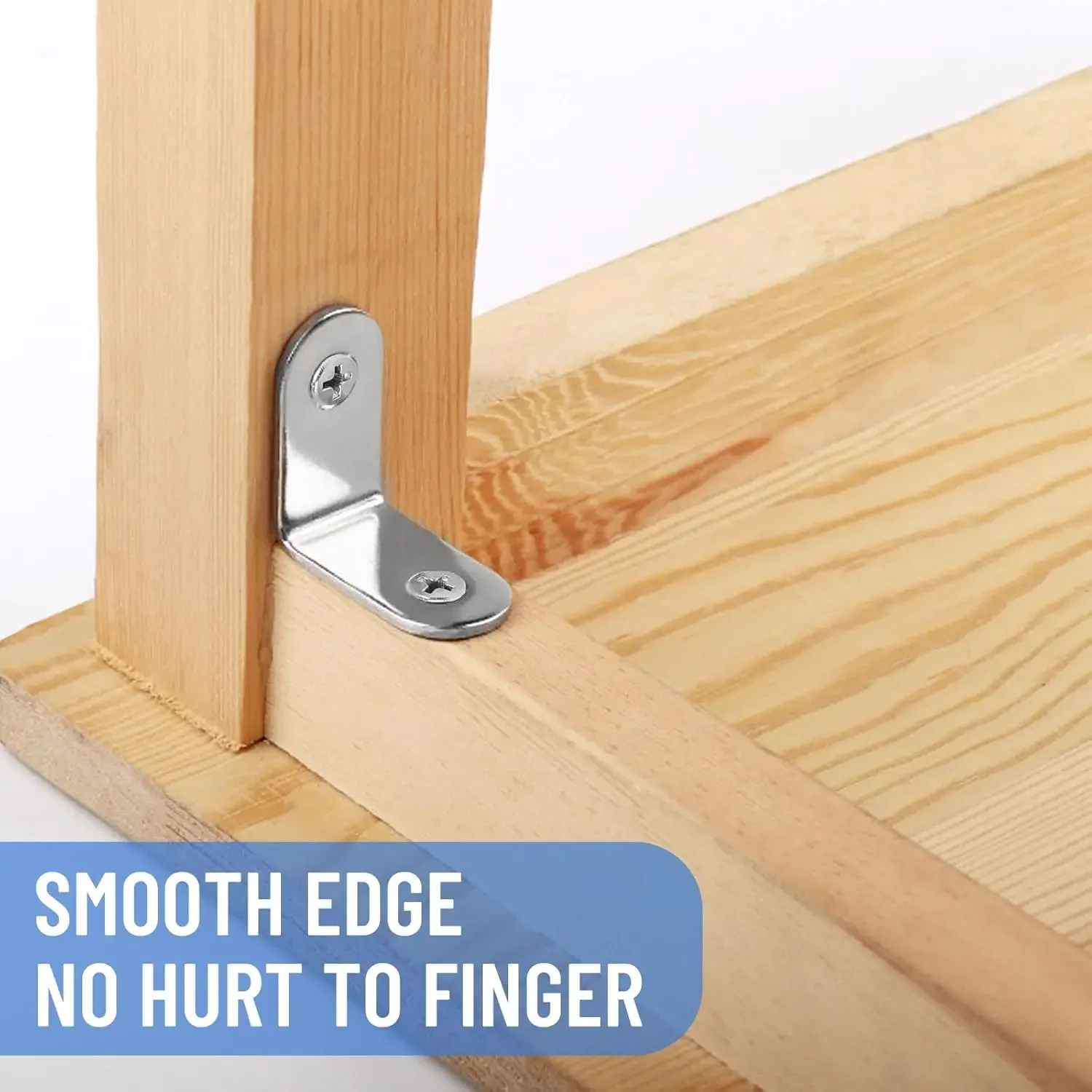 Wholesale Stainless Steel L Joint Brackets with Screws 90 Degree Right Angle Corner Brace Shelf Door Cabinet Connector Fastener