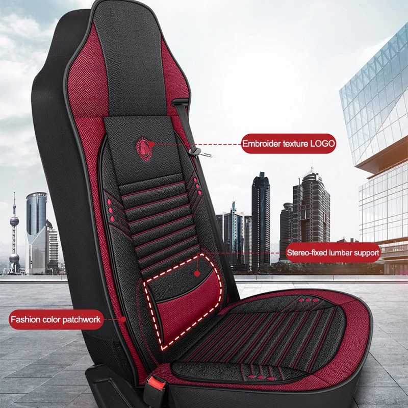 Linen Universal Truck Lorry Bus Big Auto Seat Cushion Cover for KAMAZ SCANIA IVECO ISUZU Volvo MAN DAF Hino TATRA SANY Benz etc