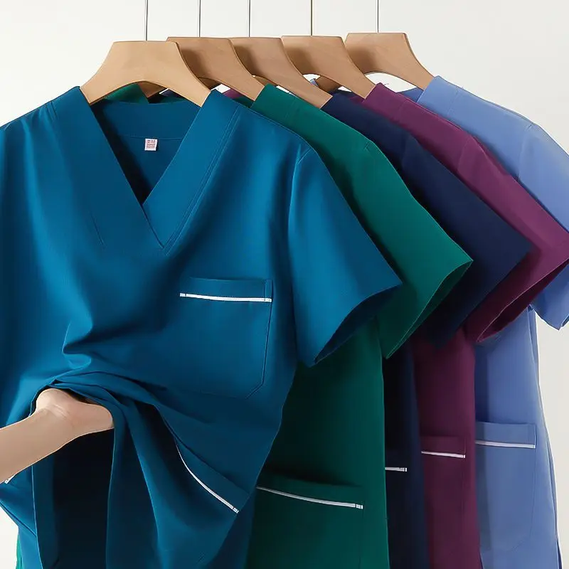 

Professional Scrubs Uniform Men Women Good Elasticity for Dentists Nurse Pet Doctors