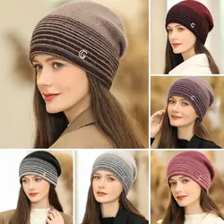 Casual Keep Warm Knitted Hats Coldproof Windproof Warm Cap Versatile Ear Protection for Unisex