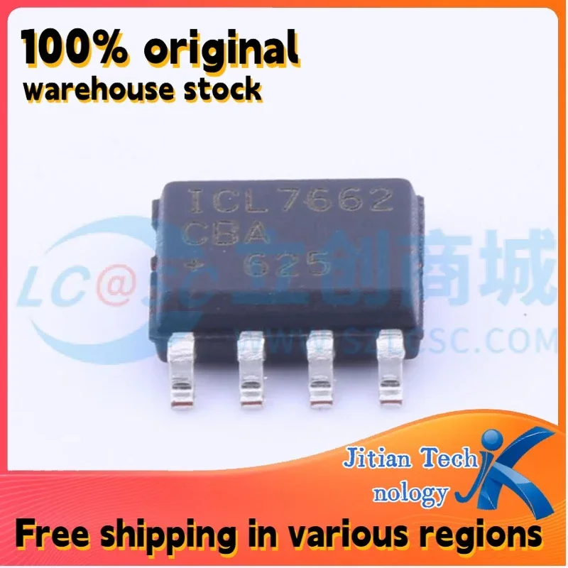 10PCS ICL7662CBA+T ICL7662 SOP-8 100% original inventory High-Quality Electronic Component