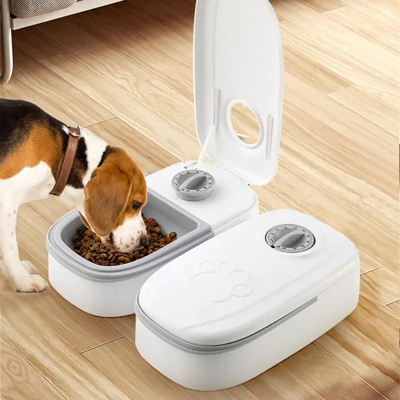 Automatic Pet Feeder Cat Auto Feeder Dog Feeders Battery-Operated Timed Cat Feeder Pet Food Dispenser For Cats & Dogs Dry Wet