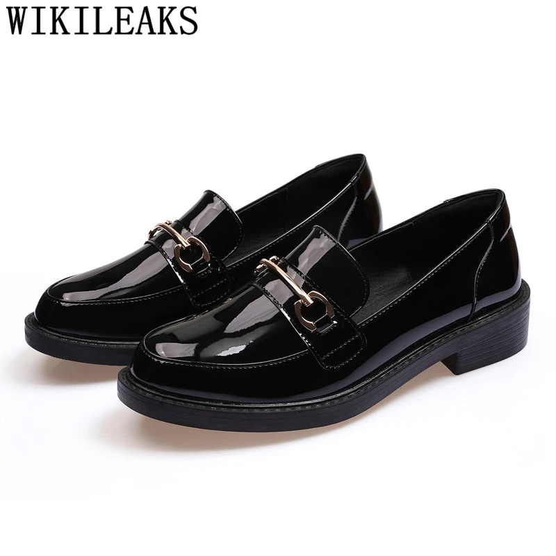 Oxford Shoes For Women Loafers Women Black Shoes For Women Female+shoes Fashion Zapatos Casuales De Mujer Bayan Ayakkabi Scarpe image 3