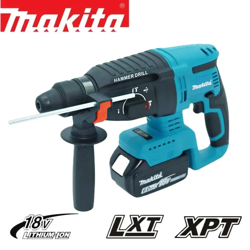 Marteau perforateur rotatif sans fil Makita DHR242 18V sans balais, 24 mm, béton, 4700 IPM, 3 modes, usage intensif, professionnel