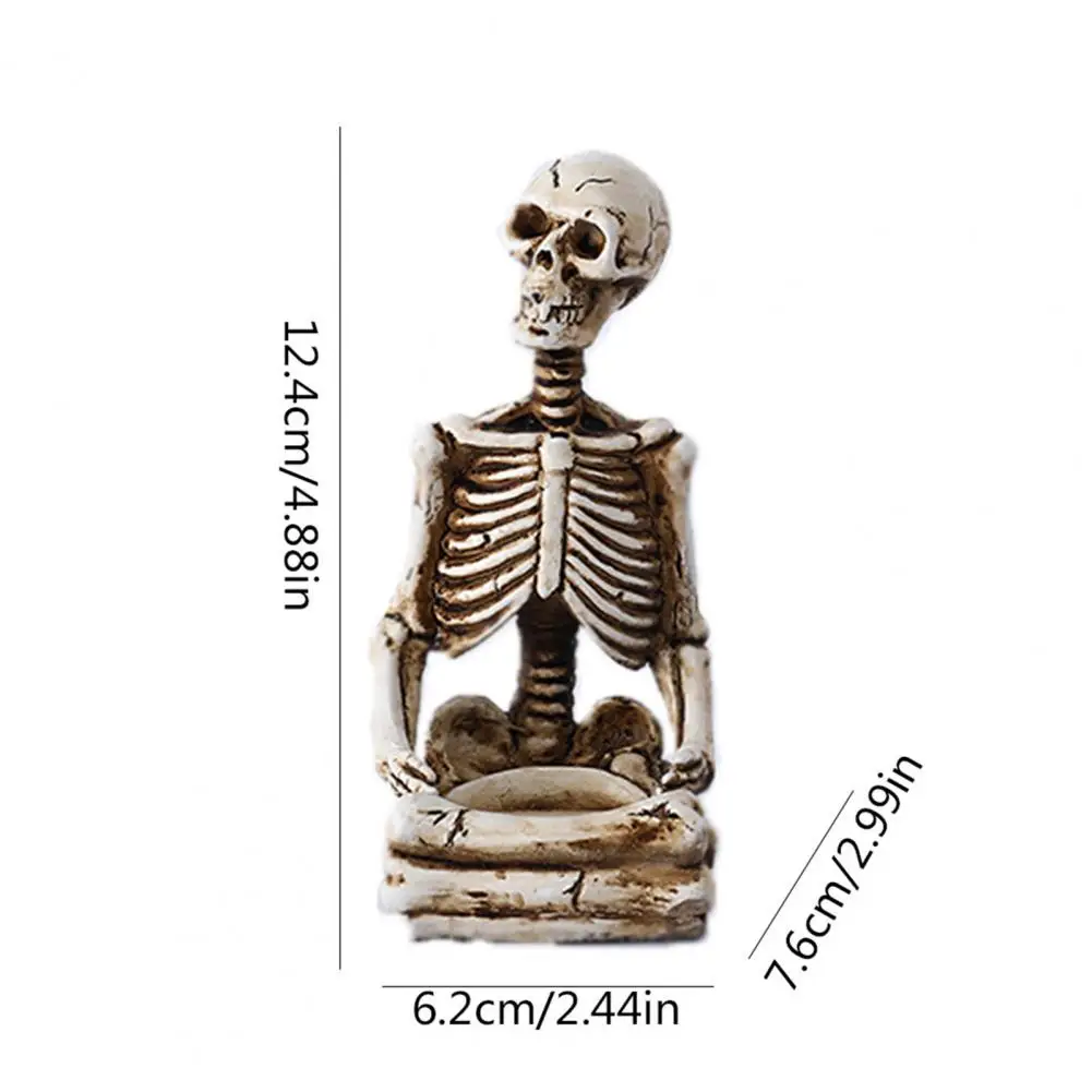 Halloween Home Decor Halloween Resin Candle Holder Skeleton Hand Skull Backbone Tealight Stand Home Decor Spooky Party Supplies