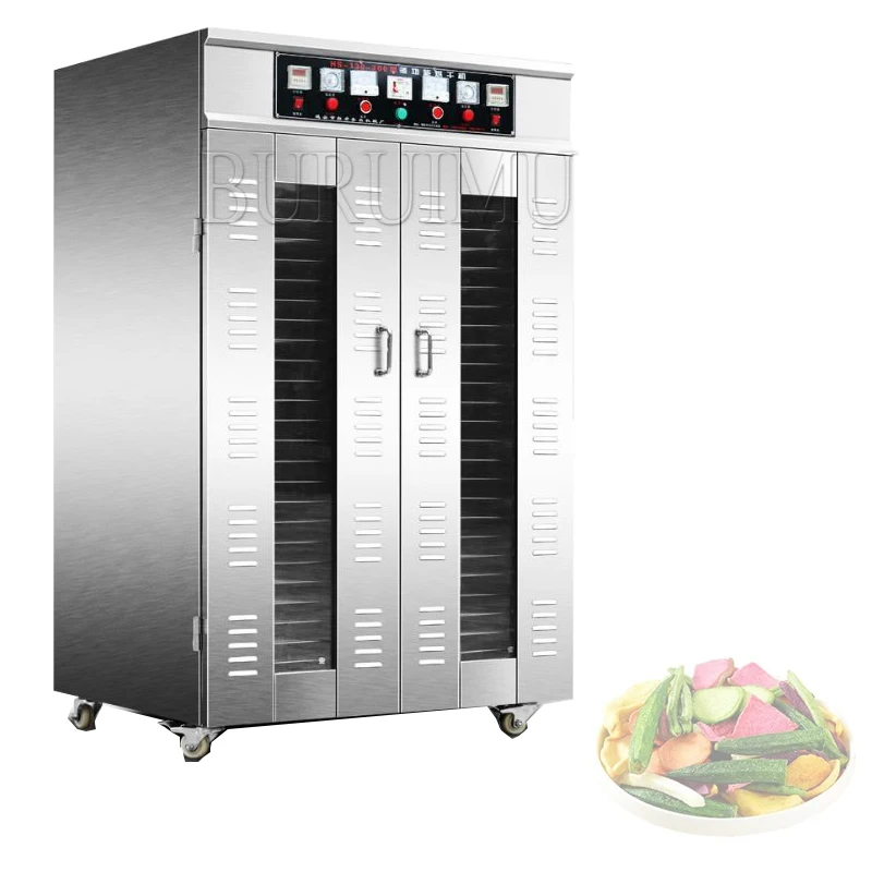 

Large Commercial 40-Layers Food Dehydrator Stainless Steel Dried Fruit Machine Fruit Vegetable Food Dryer 220V