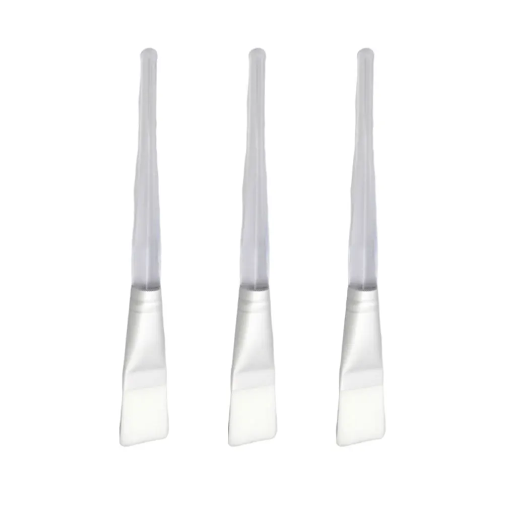 

3Pcs Transparent Crystal Rod Face Applicator Brush Professional Facial Mask for Face Mask Application or DIY Mask(White)