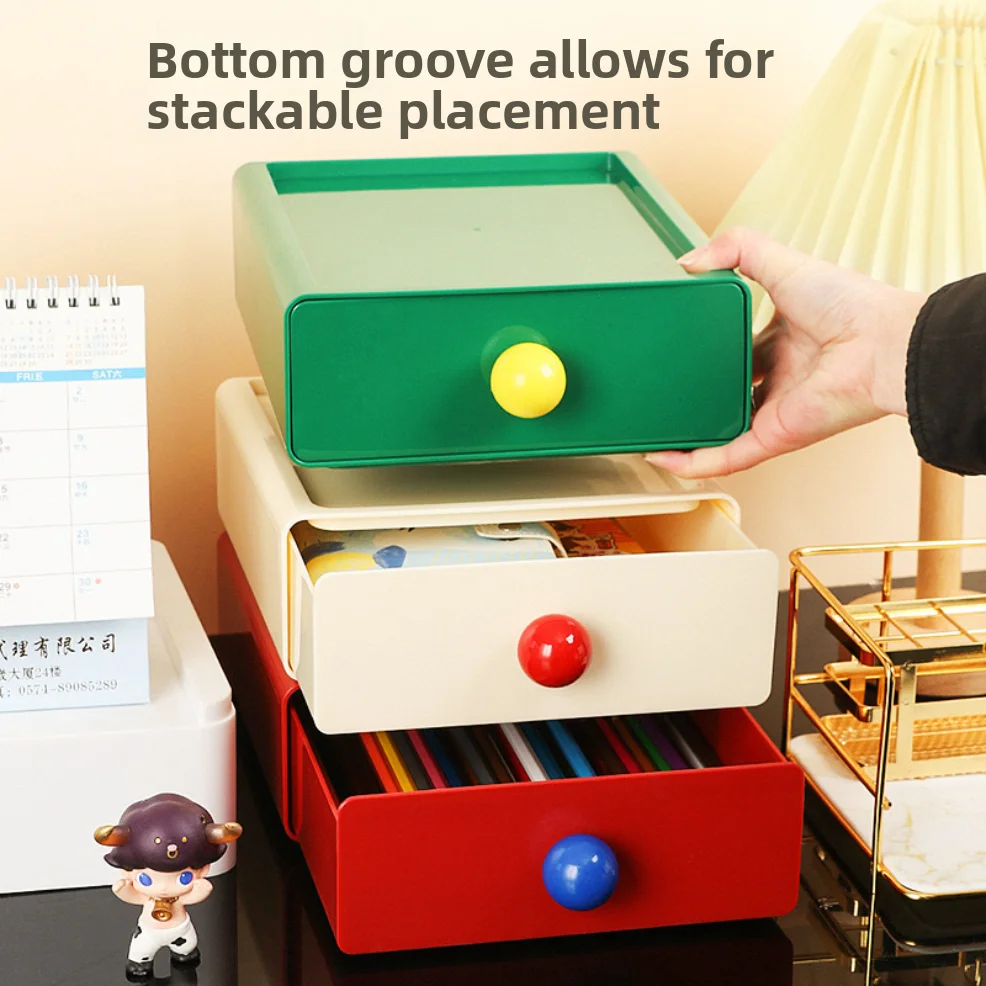 Stackable Multi-Layer Large-Capacity Storage Box - Drawer-Type Desktop Organizer & Storage Container