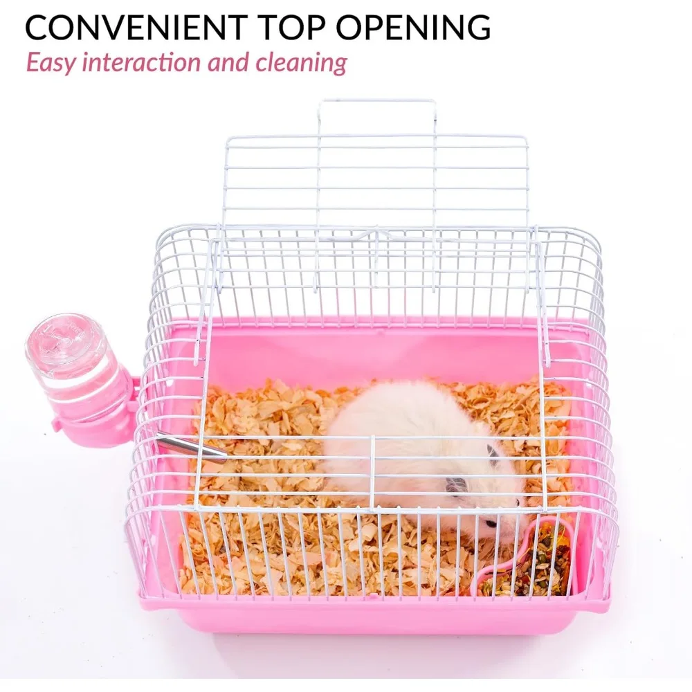 Deluxe-Hamsterkäfig aus Acryl, großer Raum, goldenes Hamsterhaus, faltbar und für den Außenbereich, Kunststofftablett, Heimtierbedarf, Box-Verpackung – Detail 3