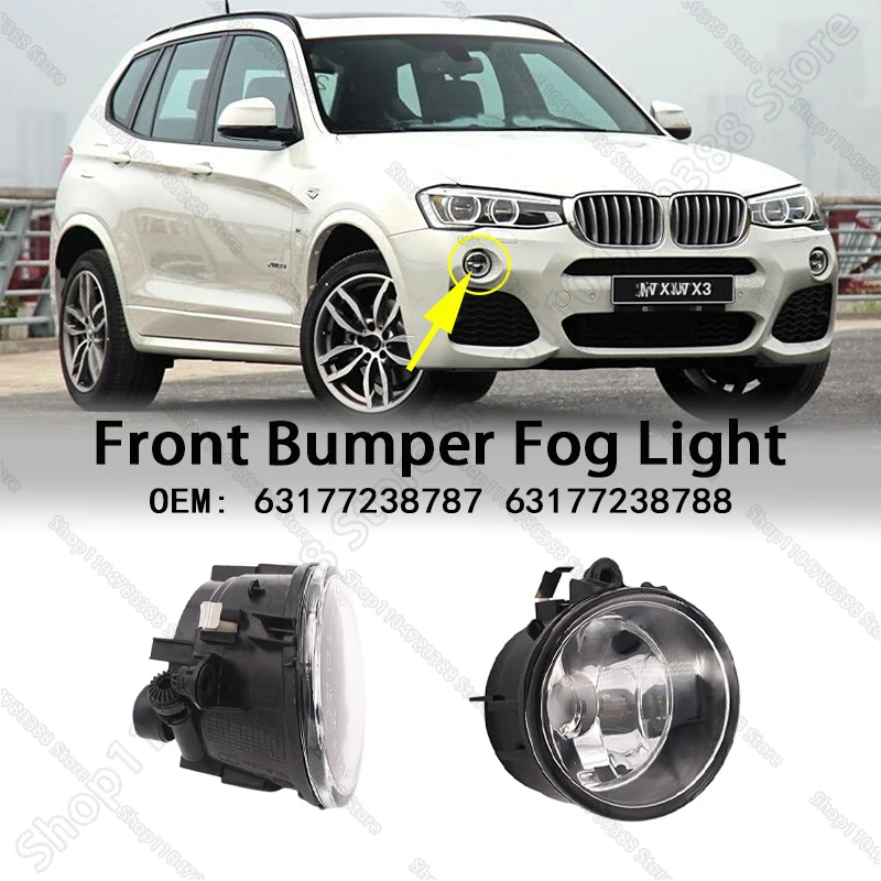 

Лампа передних противотуманных фар (без лампочек) для BMW X1 X2 X3 X4 28i 28iX 28dX 35iX 2011-2023 (F25 F26 F39 F48) 63177238787 63177238788