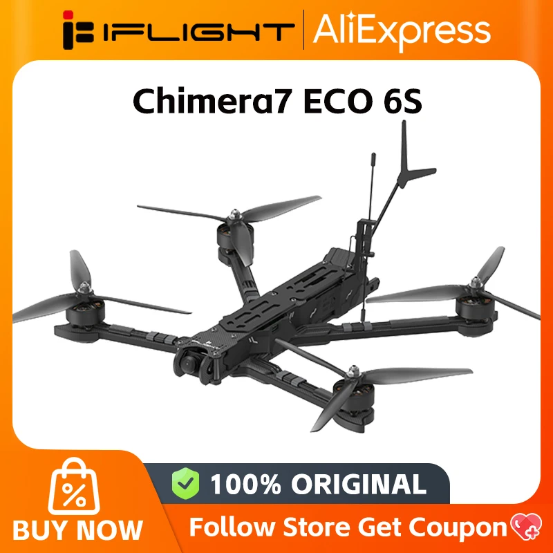 iFlight Chimera7 ECO Analog 6S FPV Long Range Drone with XING-E 2809 motor BLITZ Whoop 5.8G 1.6W 2.5W VTX