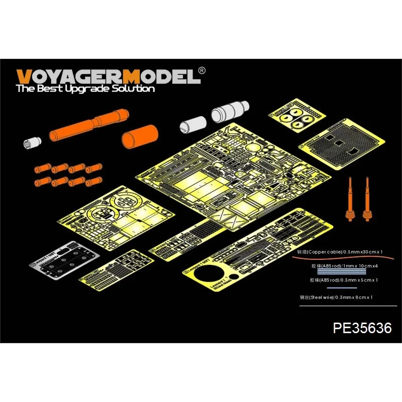 

Voyager Model PE35636 1/35 Modern German Leopard 1A4 MBT (B Ver Include Gun Barrel）(Gun Barrel Include) (For MENG TS-007)