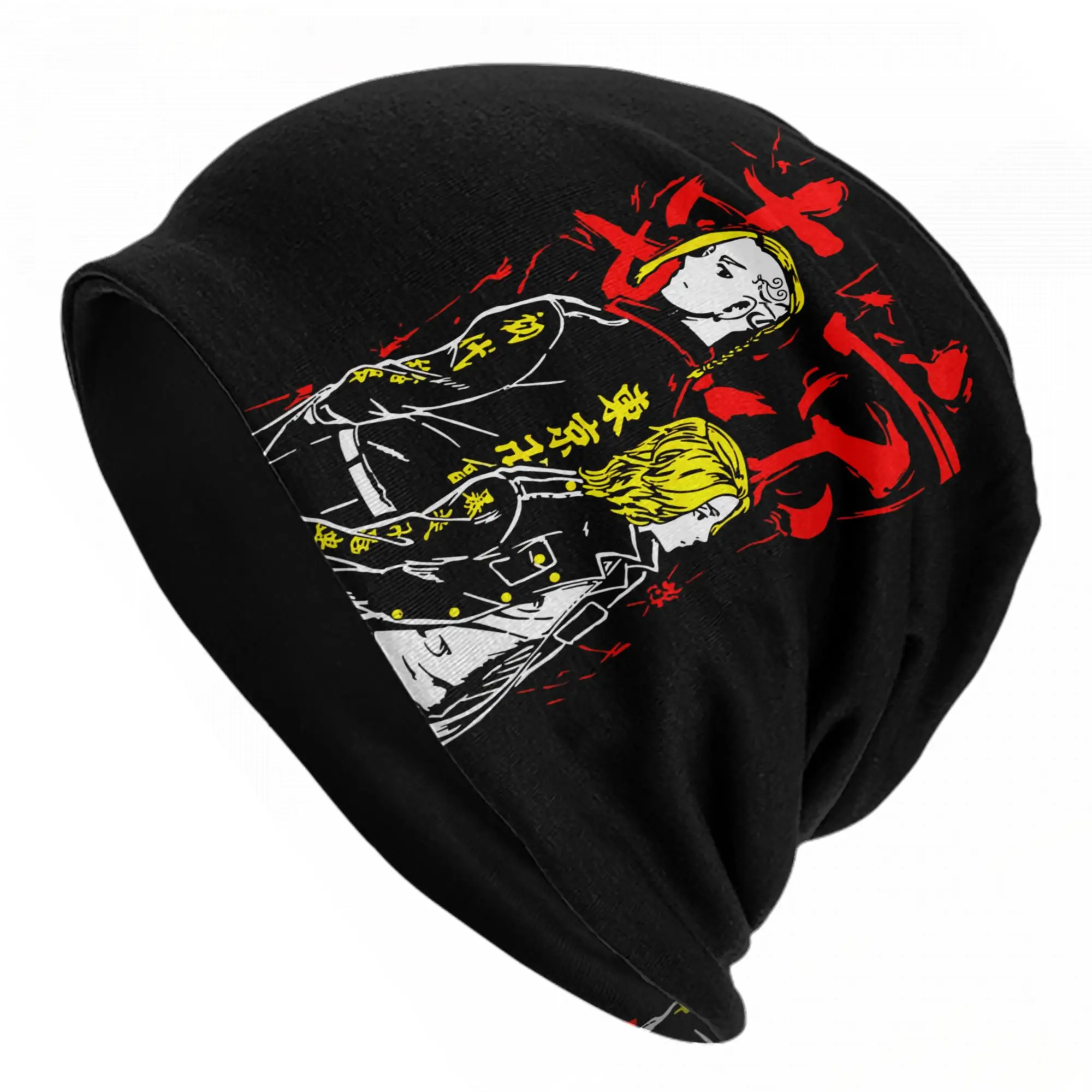 Tokyo Revengers Anime Bonnet Hats Fashion Street Skullies Beanies Hat Mikey Draken for Men Women Warm Multifunction Cap