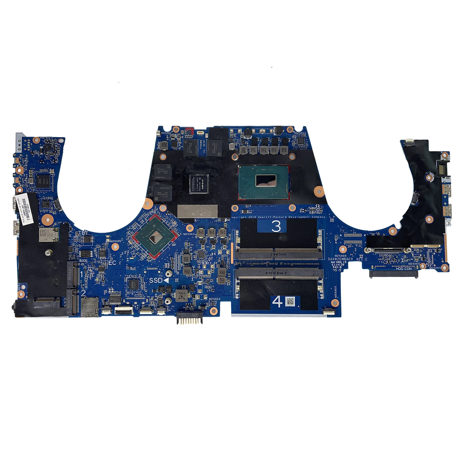 DAXW2EMBAE0 XW2E para HP ZBOOK 15 G5, placa base de ordenador portátil con E-2286M CPU T1000/T2000 V4G i7-9750H