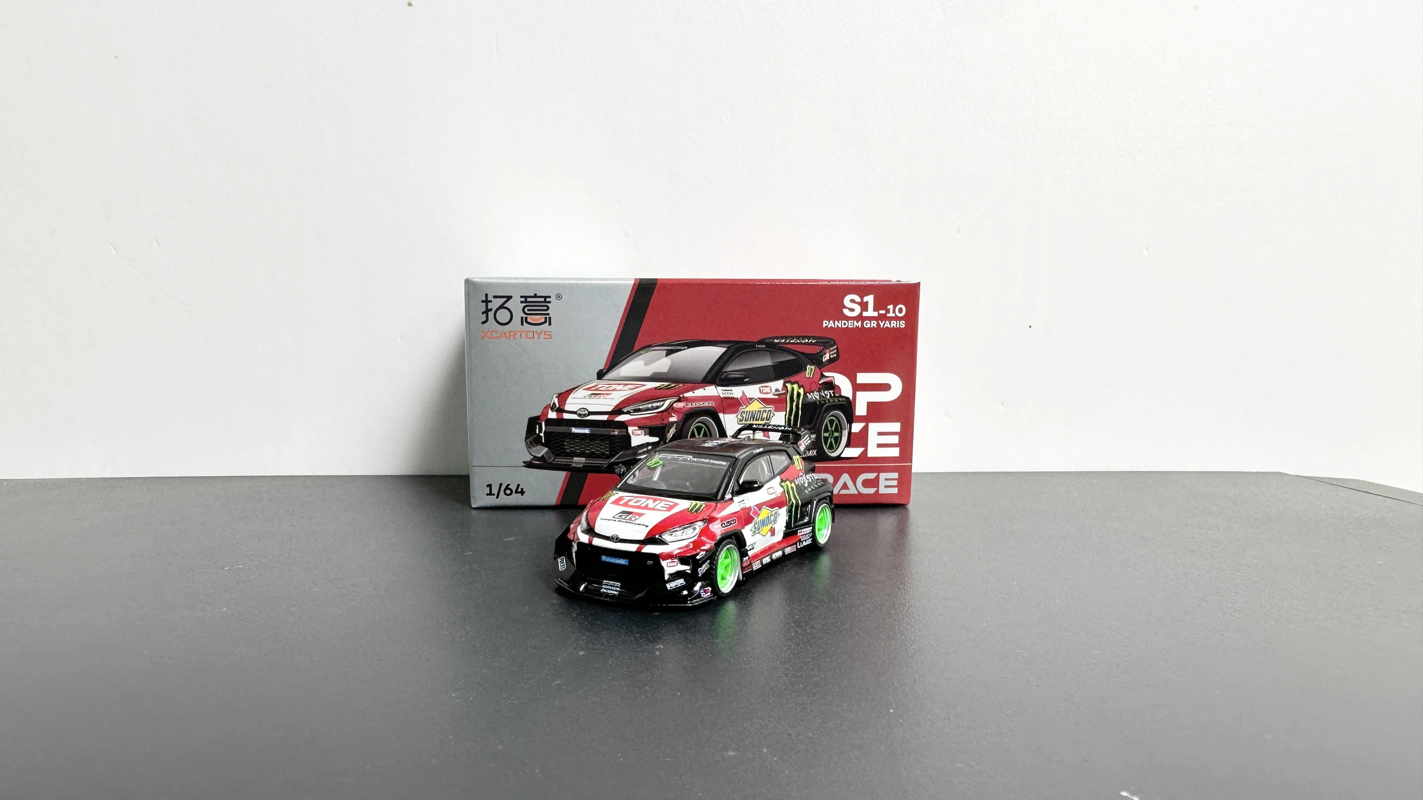 1:64 تويوتا، ياريس، موديل بانديم GR ياريس نموذج سباق، نموذج TOEIC POSRACE