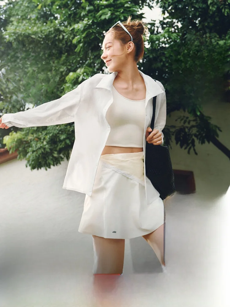 

Banana Le Ladies Qui Dry Sun Protection irt DS006 Outdoor Commuting Skin Clothes Breathable Heat Bloing UV Protection